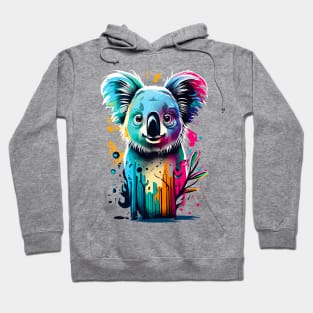 Koala Bear Colourful - Cute Koala Bear Artwork Hoodie